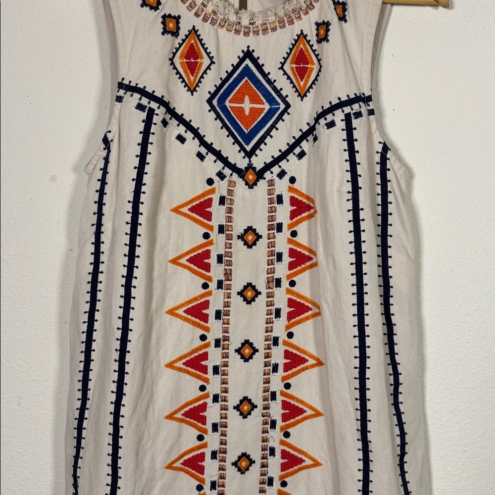 Anthropologie Akemi +Kin size 2 Embroidered Mini Dress - Picture 3 of 11